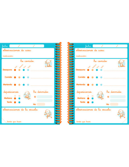 AGENDA ESCOLAR PEQUE 8º DIA PAGINA TAPA PERSONALIZABLE (ATEMPORAL) INGRAF 350984