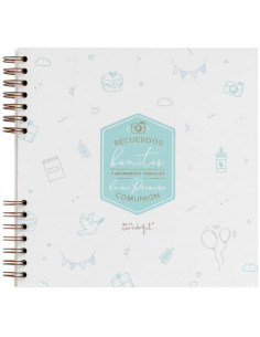 ÁLBUM DE FOTOS AZUL - RECUERDOS BONITOS DE MI PRIMERA...