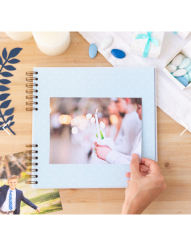 ÁLBUM DE FOTOS AZUL - RECUERDOS BONITOS DE MI...