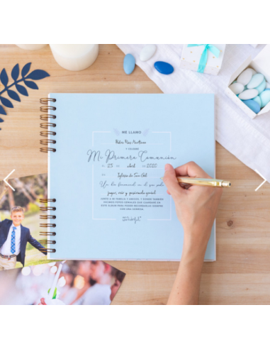 ÁLBUM DE FOTOS AZUL - RECUERDOS BONITOS DE MI...