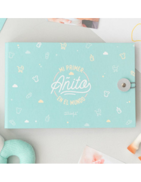 ÁLBUM DE FOTOS MINT - MI PRIMER AÑITO EN EL MUNDO MR.WONDERFUL WOA08995ES