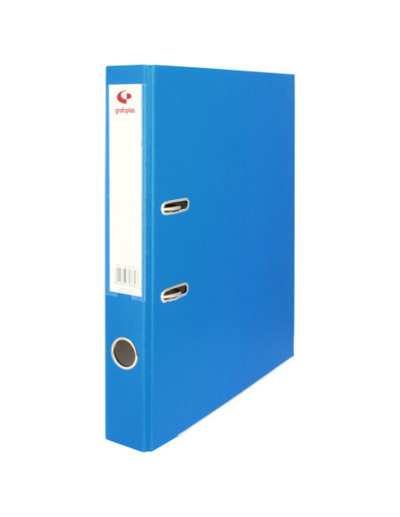 ARCHIVADOR OFICINA DE PALANCA 45 COLOR AZUL FOLIO LOMO ESTRECHO 290X350X55 GRAFOPLAS 17279330