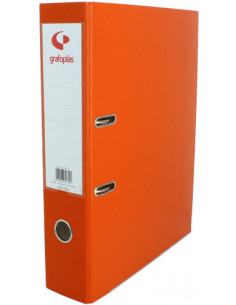 ARCHIVADOR OFICINA DE PALANCA 45 COLOR NARANJA Fº LOMO... 2