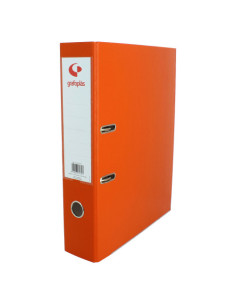 ARCHIVADOR OFICINA DE PALANCA 65 COLOR NARANJA A4 LOMO... 2