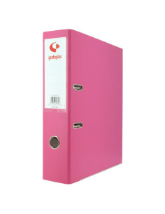 ARCHIVADOR OFICINA DE PALANCA 65 COLOR ROSA A4 LOMO ANCHO... 2