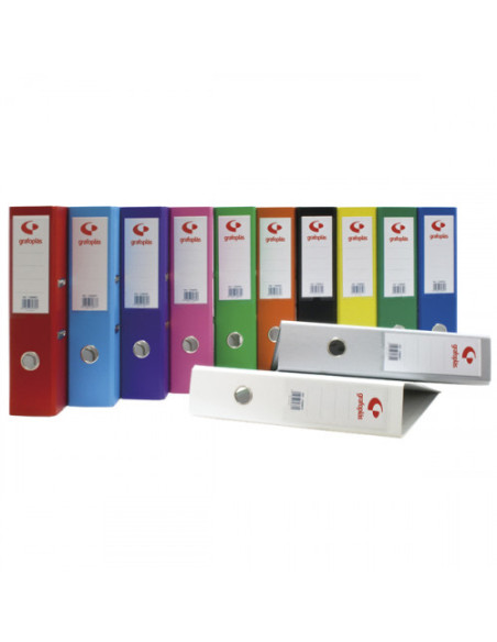 ARCHIVADOR OFICINA DE PALANCA 65 COLOR VERDE A4 LOMO ANCHO 290X320X75 GRAFOPLAS 17269520