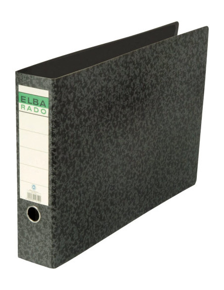 ARCHIVADOR PALANCA CARTÓN COMPACTO A3 APAISADO ANCHO COLOR NEGRO ELBA 100202079