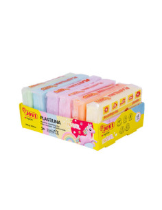 BANDEJA DE 6 PASTILLAS PLASTILINA SURTIDAS  50G COLORES...