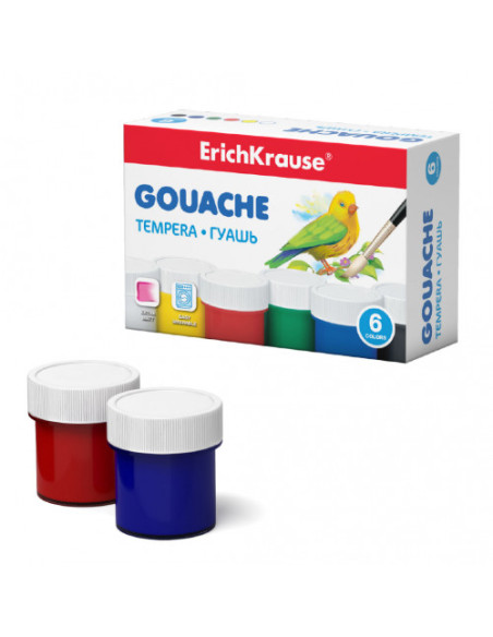 CAJA GOUACHE 6 COLORS BY 20ML ERICH KRAUSE 50535