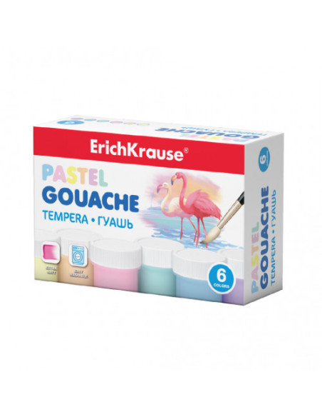 CAJA GOUACHE PASTEL 6 COLORS BY 20ML ERICH KRAUSE 50540