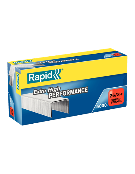 CAJA 5000 GRAPAS 26/8+ MM.SUPER STRONG GALVANIZADA RAPID 24862200