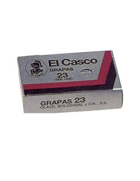 CAJA DE 1000 GRAPAS GALVANIZADAS MODELO 23/6G EL CASCO 1G00231