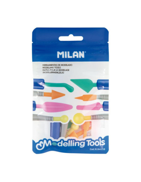 HERRAMIENTAS DE MODELADO (2 MANGOS + 8 PUNTAS) NUEVO MILAN 9194110