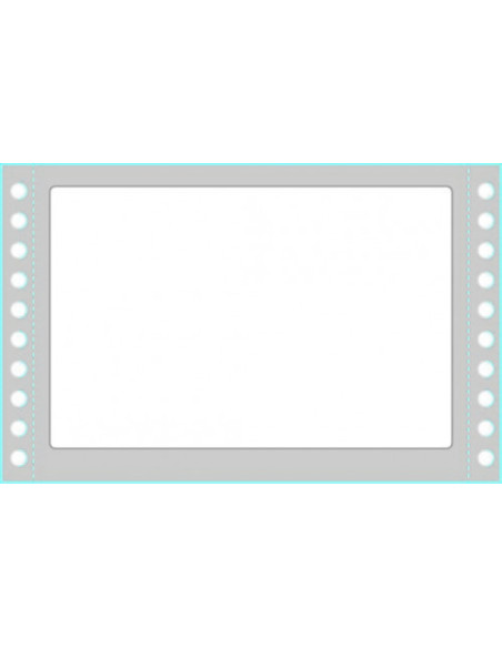 CAJA 500 HOJAS ETIQUETAS BLANCAS EN MÓDULO CONTINUO-UNA COLUMNA-149X97