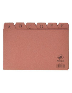 INDICE FICHEROS CARTON CUERO A-Z (200X120 MM) Nº. 4 MARIOLA 3104