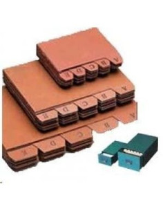 INDICE FICHEROS CARTON CUERO A-Z (215X160 MM) Nº. 5 MARIOLA 3105