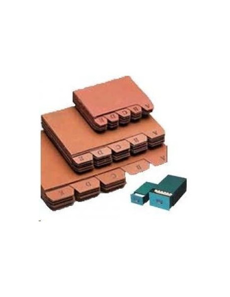 INDICE FICHEROS CARTON CUERO A-Z (215X160 MM) Nº. 5 MARIOLA 3105