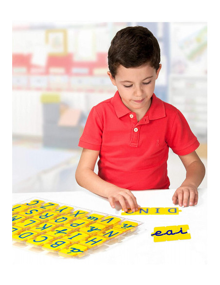 JUEGO ABECEDARIO MAYUSCULAS Y MINUSCULAS 168 PIEZAS MINILAND 31875