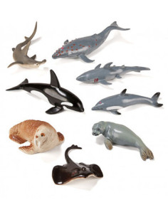 JUEGO ANIMALES MARINOS 8 FIGURAS MINILAND 27460