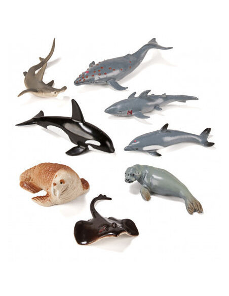 JUEGO ANIMALES MARINOS 8 FIGURAS MINILAND 27460