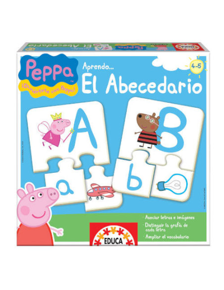 JUEGO APRENDO EL ABECEDARIO PEPPA PIG DE 4-5 AÑOS EDUCA BORRAS 15652