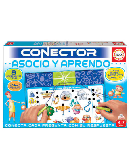 JUEGO CONECTOR ASOCIO Y APRENDO DE 4-7 AÑOS EDUCA BORRAS 17202