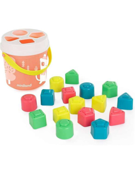 CUBO & FORMAS ENCAJABLE COLOR SALMON MINILAND 5005097342