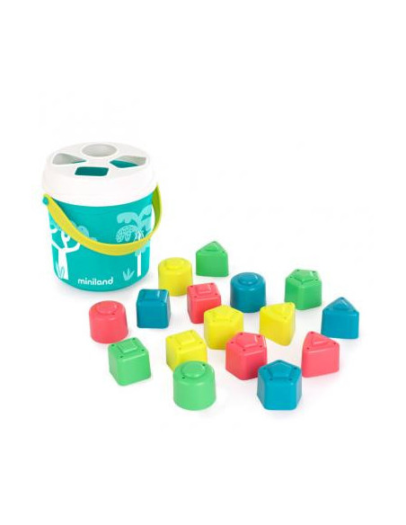 CUBO & FORMAS ENCAJABLE COLOR TURQUESA MINILAND 5005097341