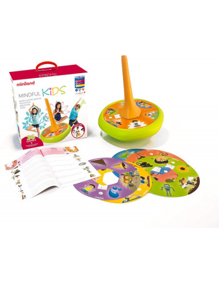 JUEGO DIDACTICO MINDFULNES CON PEONZA GIGANTE Y GUIA DE EJERCICIOS MINILAND 31898