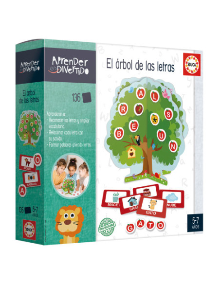 JUEGO EL ARBOL DE LAS LETRAS (COL. APRENDER ES DIVERTIDO) EDUCA BORRAS 20111 EDUCA