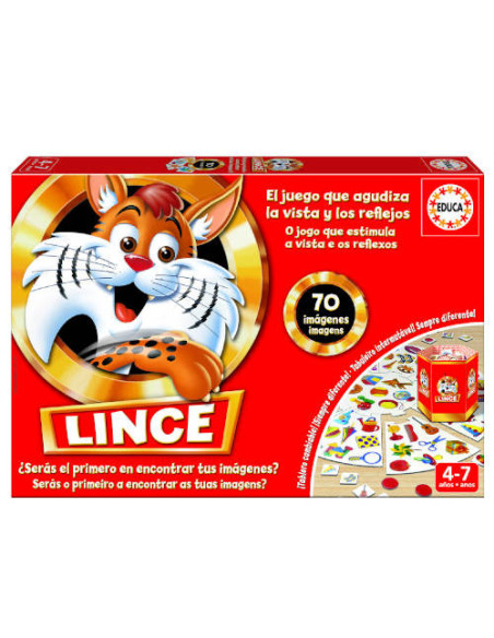JUEGO EL LINCE 70 IMÁGENES DE 4-7 AÑOS EDUCA BORRAS 17472