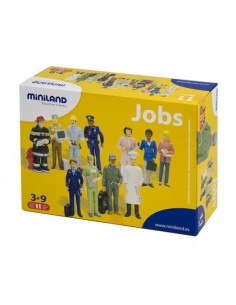 JUEGO FIGURAS OFICIOS Y PROFESIONES CAJA DE 11 UNIDADES MINILAND 27388