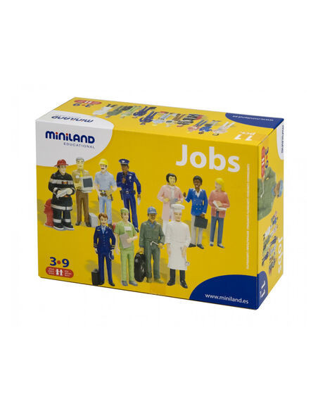 JUEGO FIGURAS OFICIOS Y PROFESIONES CAJA DE 11 UNIDADES MINILAND 27388