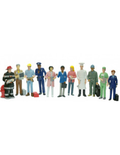 JUEGO FIGURAS OFICIOS Y PROFESIONES CAJA DE 11 UNIDADES MINILAND 27388 2