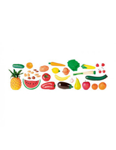 JUEGO FRUTAS HORTALIZAS Y FRUTOS SECOS 35 PIEZAS MINILAND 30811