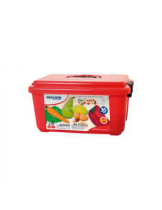 JUEGO FRUTAS HORTALIZAS Y FRUTOS SECOS 35 PIEZAS MINILAND 30811 2