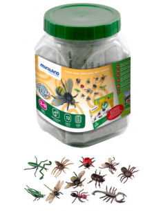 JUEGO INSECTOS 12 FIGURAS MINILAND 27480