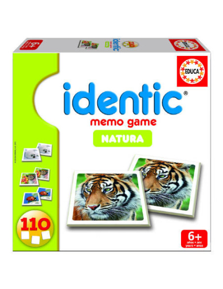 JUEGO MEMORIA IDENTIC NATURA (110 CARTAS) DE 3-6 AÑOS EDUCA BORRAS 14783