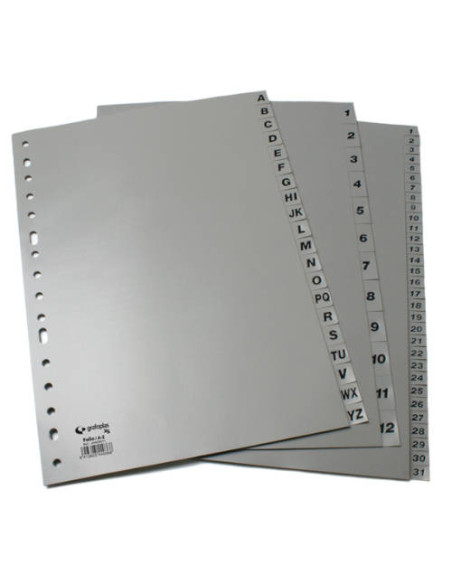 JUEGO NUMERICO XS 1-12 FOLIO POLIPROPILENO GRIS GRAFOPLAS 44412071 JUEGO NUMERICO XS 1-12 FOLIO POLIPROPILENO GRIS GRAFOPLAS 44412071