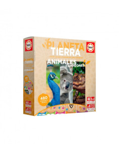 JUEGO PLANETA TIERRA - ANIMALES CAMPEONES EDUCA BORRAS 18708