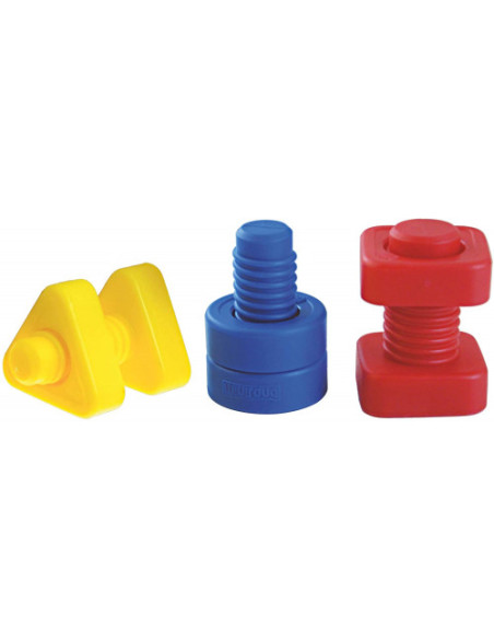 JUEGO TORNILLOS Y TUERCAS PLASTICO 48 UNIDADES MINILAND 31721