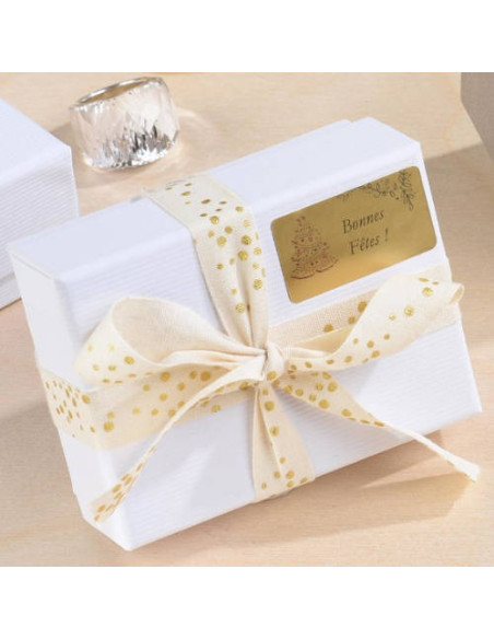 KIT 10 HOJAS ETIQUETAS SATINADAS ORO