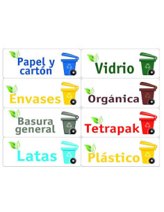 KIT 24 ETIQUETAS PARA BASURA SURTÍS
