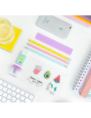 KIT DE ESTUCHE TRANSPARENTE PVC "PARA APUNTES...