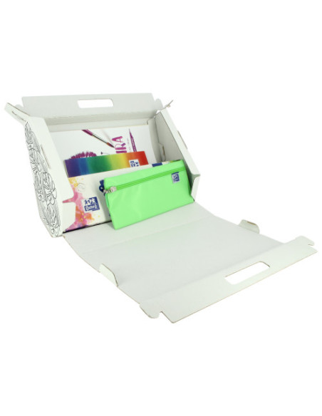 KIT KIDS1 BLOCS DIBUJO+BLOC ACUARELA/TEMPERA+ESTUCHE KANGOO+TEMPERAS OXFORD 400169566