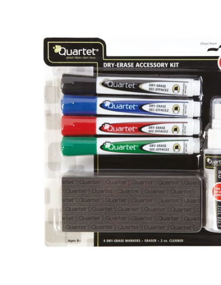 KIT PIZARRA BLANCA (4 ROTULADORES, BORRADOR, SPRAY LIMPIADOR) NOBO 1903798