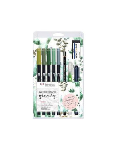 KIT WATERCOLORING SET GREENERY (1X ABT-098