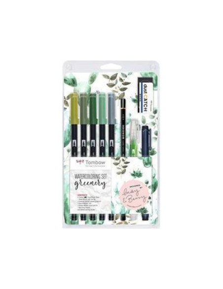 KIT WATERCOLORING SET GREENERY (1X ABT-098