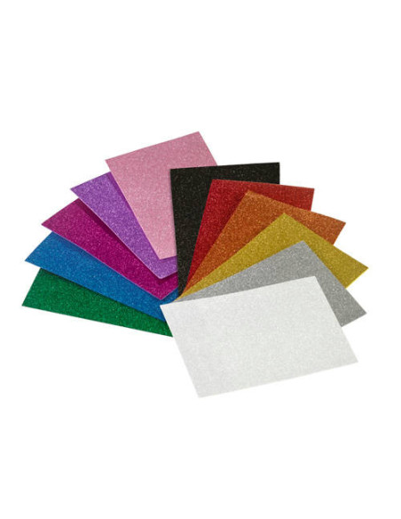 LAMINA EVA 40X60 CM. PURPURINA ROJO FAIBO 1659-03