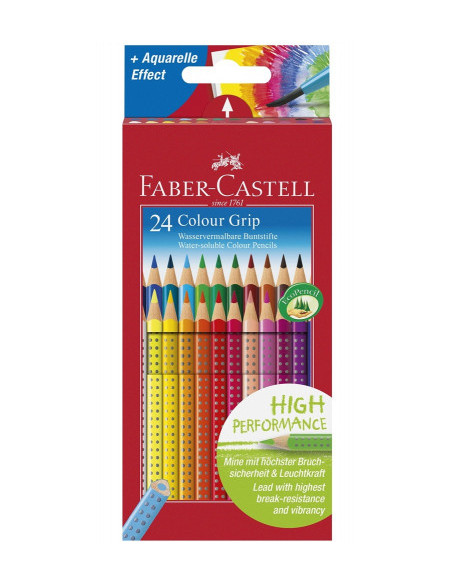 ESTUCHE 24 LAPICES COLOR GRIP FABER CASTELL 112424